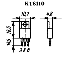 Цоколевка транзистора КТ8110