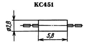 Корпус стабилитрона КС451