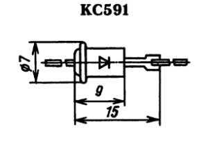 Корпус стабилитрона КС591