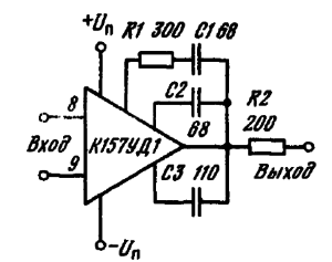 Типовая схема включения ИМС К157УД1