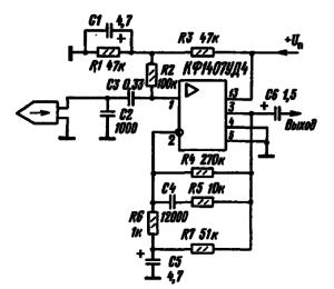 Принципиальная схема предварительного усилителя кассетного магнитофона