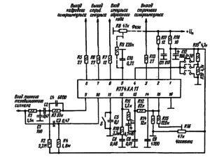Типовая схема включения микросхемы К174ХА11