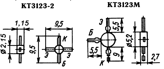 Цоколевка транзистора КТ3123