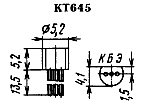 Цоколевка транзистора КТ645