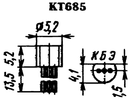 Цоколевка транзистора КТ685