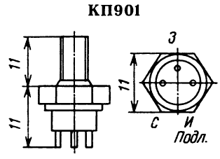 Цоколевка транзистора КП901
