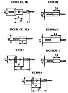 Корпуса стабилитронов серии КС191