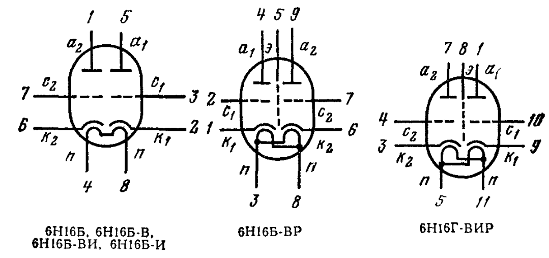 Н б 06. Лампа 6н16б (двойной Триод). 6н16б характеристики радиолампа. Схема включения лампового Триода. Усилитель на миниатюрных лампах 6н16б-в.