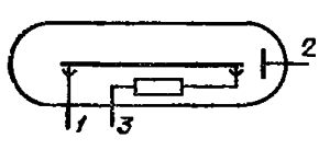 Схема соединения электродов лампы ВЭУ-4