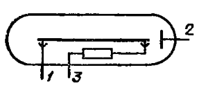 Схема соединения электродов лампы ВЭУ-6