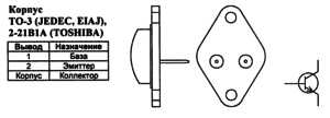 Корпус транзистора 2SD820 и его обозначение на схеме