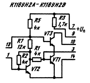 Электрическая схема ИМС К118УН2