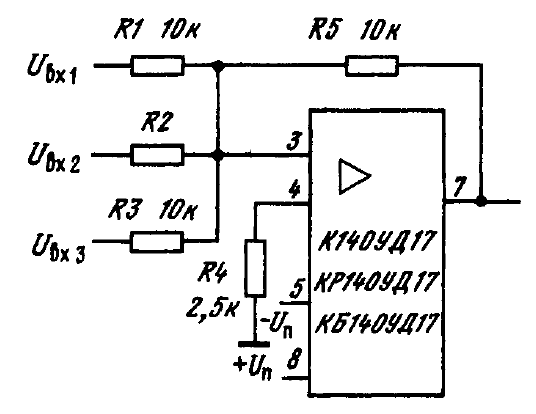 Микросхема к140уд7 схема включения