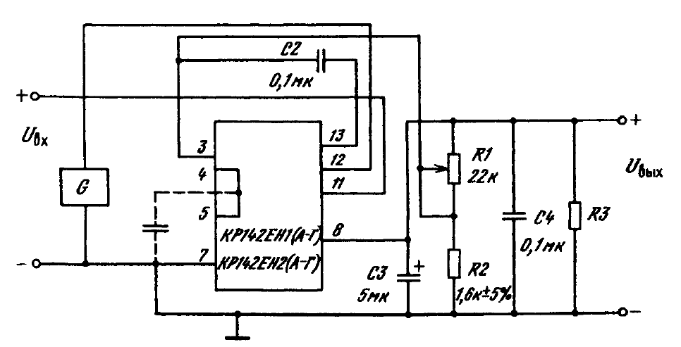 К142ен12 схема включения