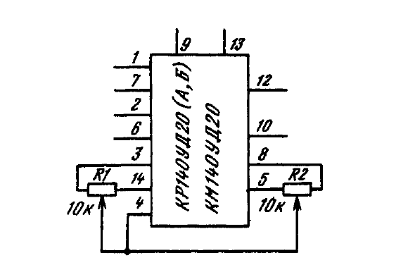 Микросхема кр140уд20а схема включения