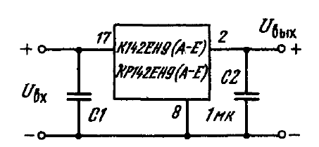 Кр142ен9б схема включения