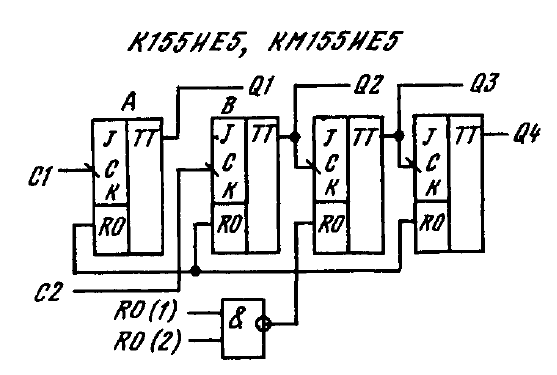 К155ие6 схема подключения