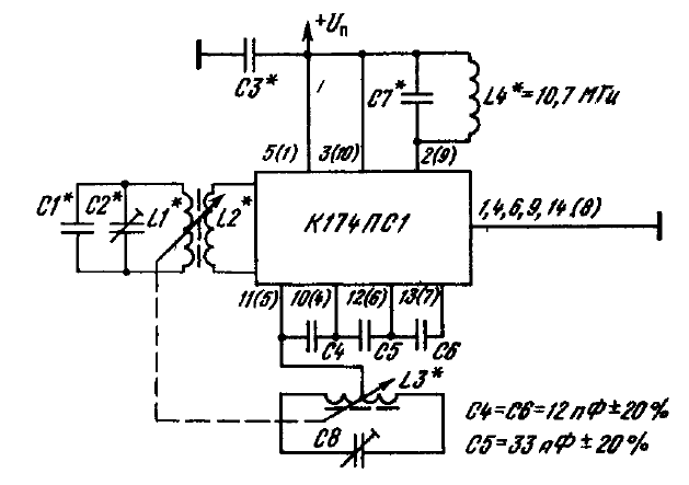 К174пс1 приемник схема
