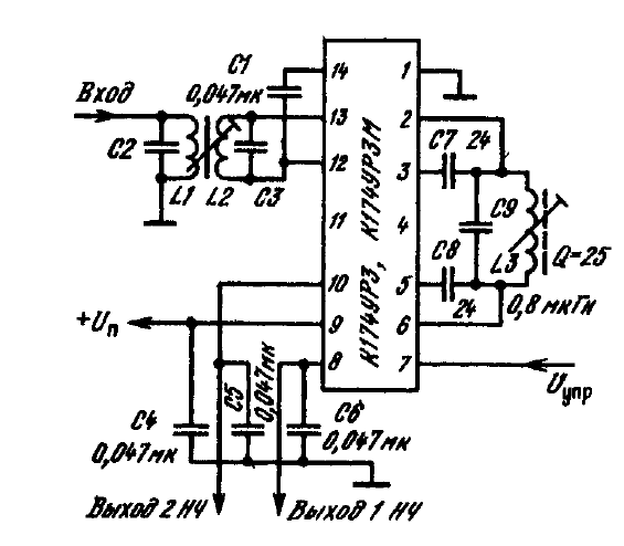 К174ур3 схема приемника