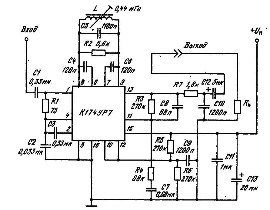 К174ур3 схема приемника