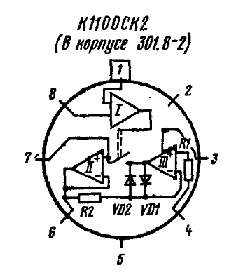 Кр1100ск2 схема включения