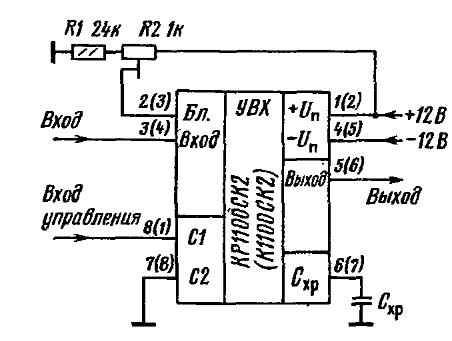 Кр1100ск2 схема включения
