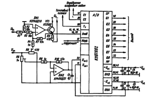 Типовая схема включения микросхемы К1107ПВ2