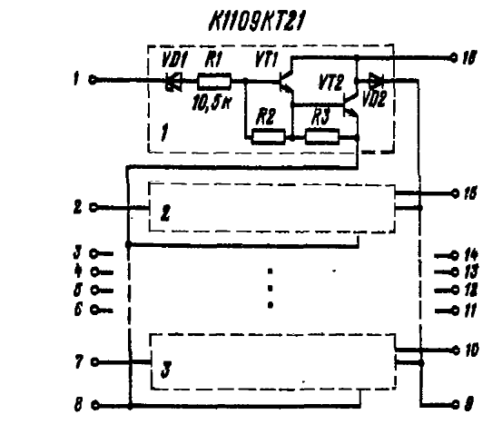 Схема 22. К1109кт21 схема включения. К190кт1п схема включения. К1109кт21. Микросхема к190кт1п.