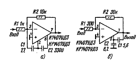 Кр1407уд2 схема включения