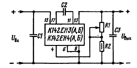 Кр142ен2б характеристики схема подключения