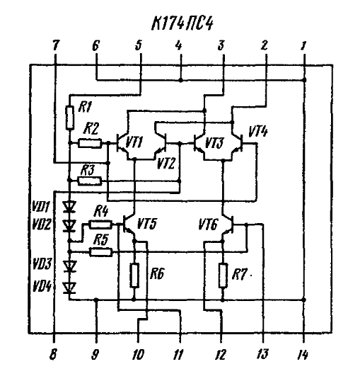 К174пс1 схема включения