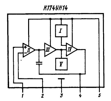 К174ун14 схема включения