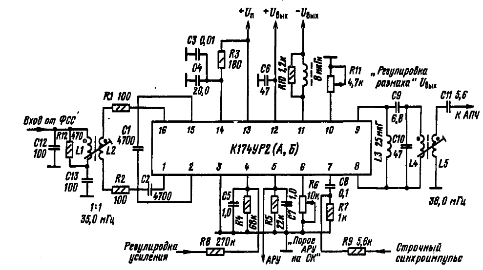 Кр1052sp схема включения микросхемы