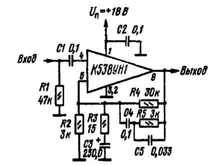 Предусилитель никитина схема