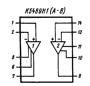К548ун1б схема включения