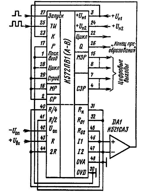 Кр572пв5 схема включения