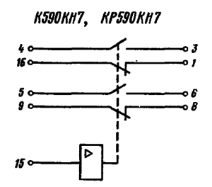Функциональная схема микросхем К590КН7, КР590КН7