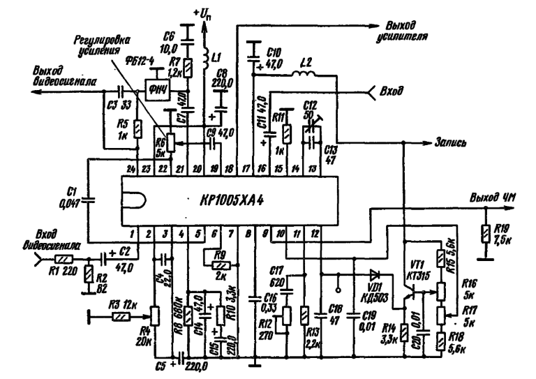 Схема видеомагнитофона фунай
