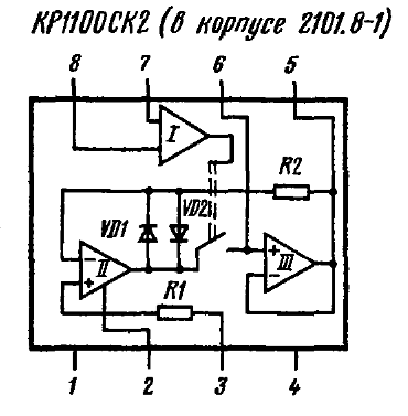 Кр1100ск2 схема включения