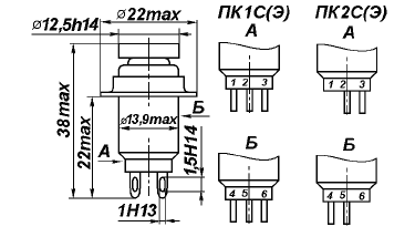 Пк 22. Кнопочный переключатель пк19в. Выключатель кнопочный мкн-22пк-12-м. Выключатель ПКН-22пк-27-м. Кнопка ПК-4а схема.