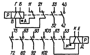 Принципиальная электрическая схема реле РПС58