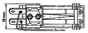 Конструктивные данные открытого реле МКУ48-С с толкателем контактных пружин типа «колодочка»