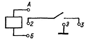 Электрическая схема реле РЭС64А (вид со стороны монтажа)