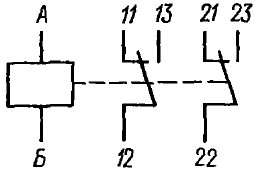 Принципиальная электрическая схема реле РГК12