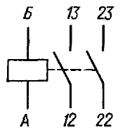 Принципиальная электрическая схема реле РГК15