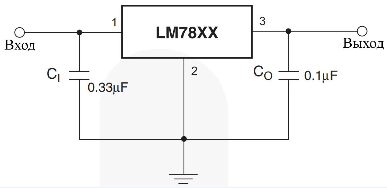 L7809 схема подключения