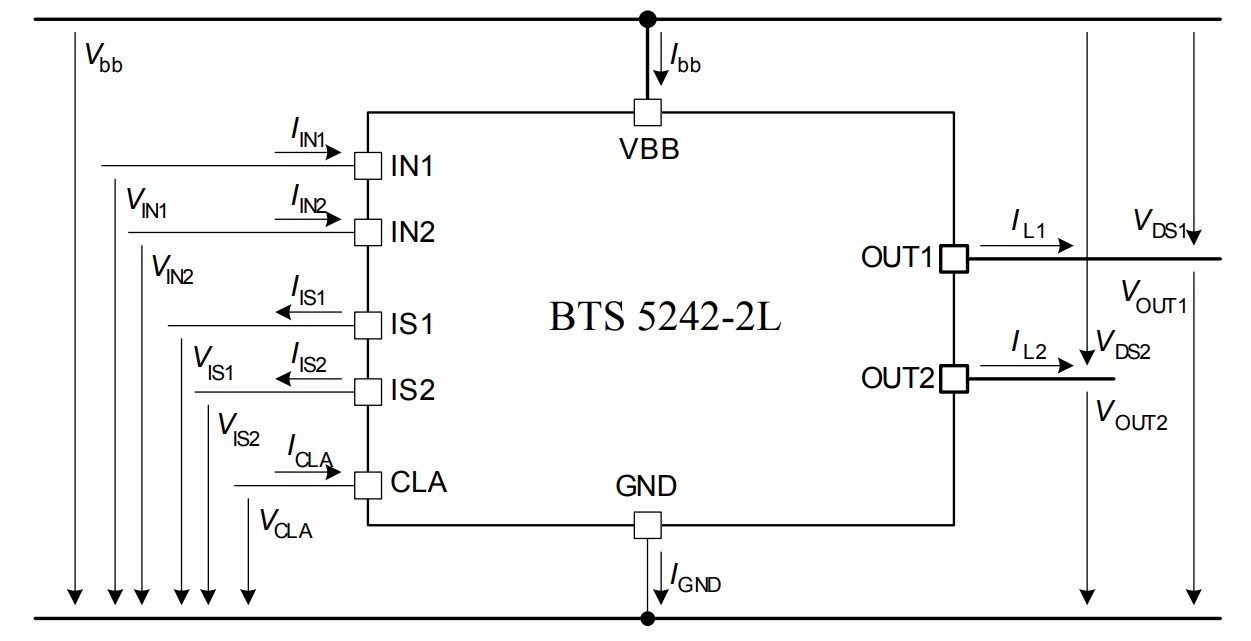 Bts840s2 схема включения